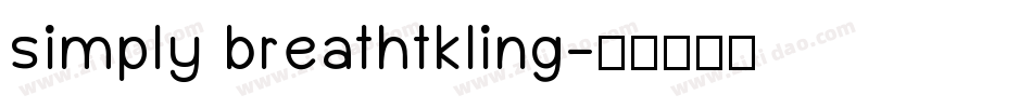 simply breathtkling字体转换